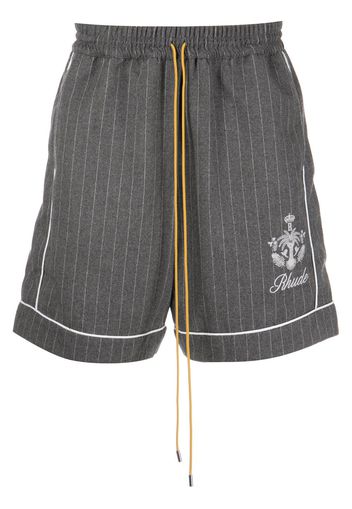 Rhude Shorts mit Kordelzug - Grau