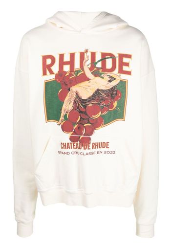 Rhude Chateau De Rhude pullover hoodie - Nude