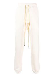 Rhude cotton drawstring track-pants - Weiß