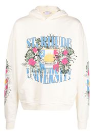Rhude graphic-print hoodie - Nude