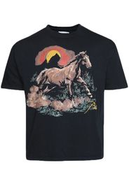 RHUDE Santos graphic-print cotton T-shirt - Schwarz