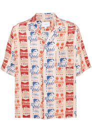 RHUDE Voyage de Rhude silk shirt - Nude