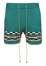 RHUDE Bateau intarsia-knit shorts - Grün