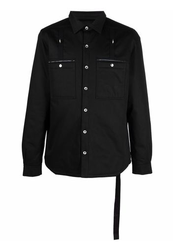 Rick Owens DRKSHDW cotton shirt jacket - Schwarz