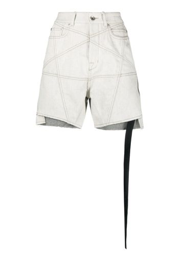 Rick Owens DRKSHDW mid-rise denim shorts - Nude