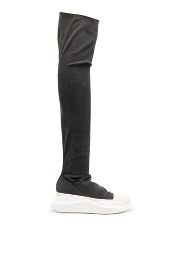 Rick Owens DRKSHDW Abstract Stockings denim boots - Grau