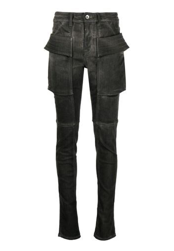 Rick Owens DRKSHDW Skinny-Jeans mit Riemen - Schwarz