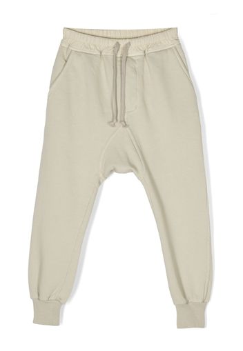 Rick Owens Kids drawstring-waist cotton track pants - Nude