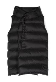 Rick Owens Kids tie-waist padded gilet - Schwarz