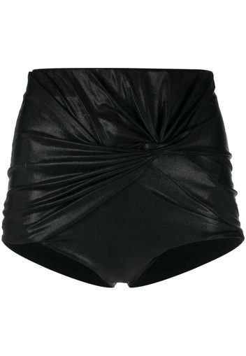 Rick Owens Lilies Kurze High-Waist-Shorts - Schwarz