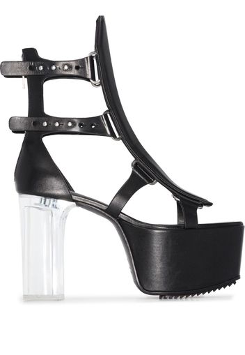 Rick Owens Spartan 135mm platform sandals - Schwarz