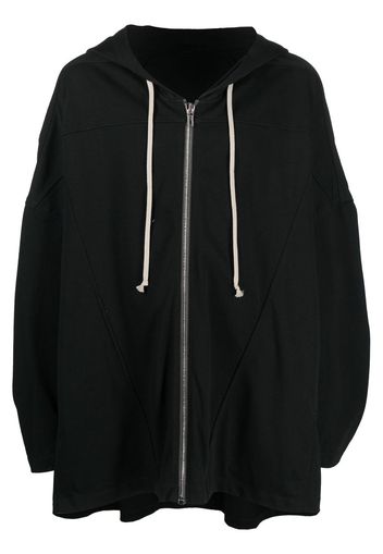 Rick Owens zip-up organic-cotton hoodie - Schwarz