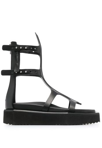 Rick Owens Turbo Cyclops Spartan Sandalen - Schwarz