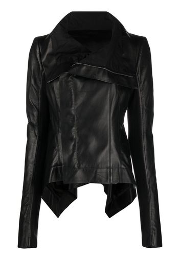 Rick Owens Naska leather biker jacket - Schwarz