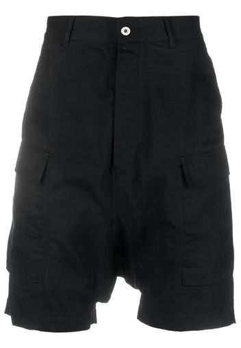 Rick Owens side cargo-pocket shorts - Schwarz