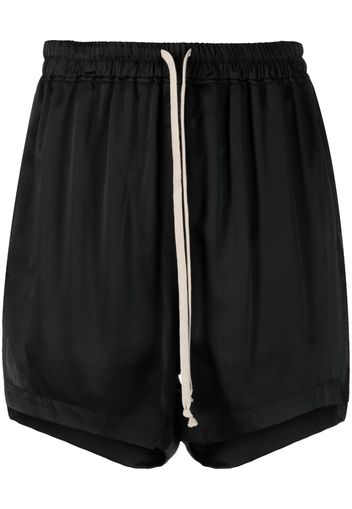 Rick Owens drawstring silk shorts - Schwarz