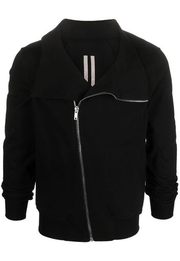 Rick Owens off-centre zip-up jacket - Schwarz