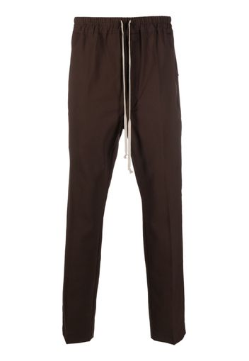 Rick Owens slim-cut drawstring-waistband trousers - Braun