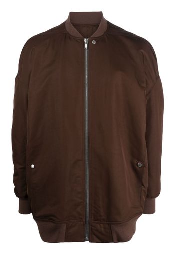 Rick Owens zip-up virgin-wool jacket - Braun