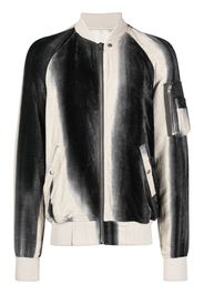 Rick Owens Flight faded-effect bomber jacket - Schwarz
