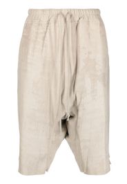 Rick Owens drawstring drop-crotch shorts - Nude