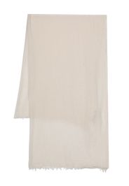 Rick Owens frayed wool-cashmere scarf - Nude