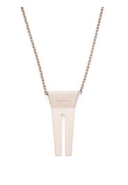 Rick Owens open-trunk charm necklace - Metallisch