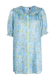 Rixo floral-print cotton nightdress - Blau