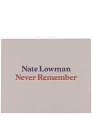 Rizzoli Nate Lowman Never Remember Buch - Grau