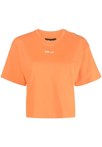 RLX Ralph Lauren Cropped-T-Shirt mit Logo-Print - Orange