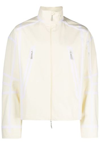 ROA high-neck zip-fastening jacket - Nude