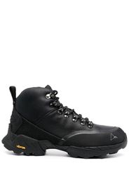 ROA lace-up leather boots - Schwarz