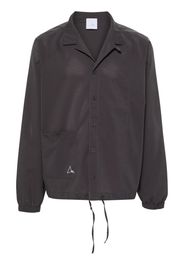 ROA camp-collar perforated shirt - Grau