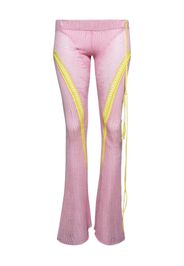 Roberta Einer floral appliqué trousers - Rosa