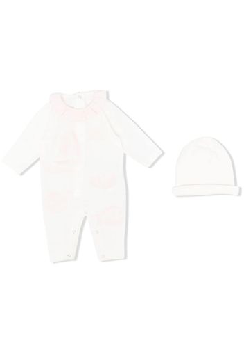 Roberto Cavalli Junior Strampler-Set mit Rüschen - Weiß