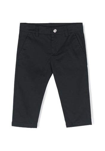 Roberto Cavalli Junior Monogram-patch cotton trousers - 04956