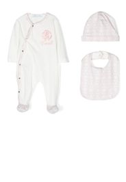 Roberto Cavalli Junior Strampler-Set mit langen Ärmeln - Weiß