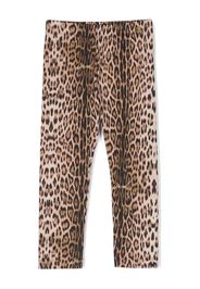 Roberto Cavalli Junior Leggings mit Animal-Print - Nude