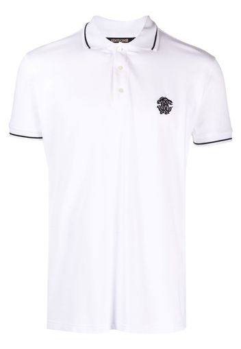 Roberto Cavalli Poloshirt mit Logo-Stickerei - Weiß