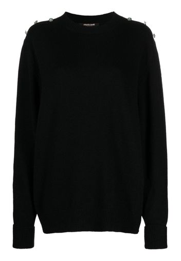 Roberto Cavalli Pullover mit Nieten - Schwarz