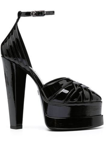 Roberto Cavalli 155mm patent-finish pumps - Schwarz