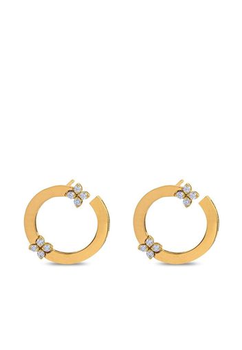 Roberto Coin 18kt yellow gold Love in Verona diamond earrings