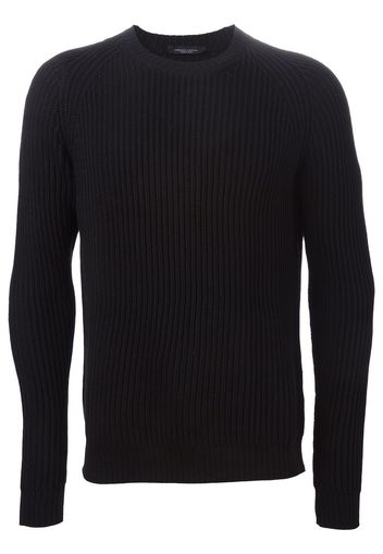 Roberto Collina Geripptes Sweatshirt - Schwarz