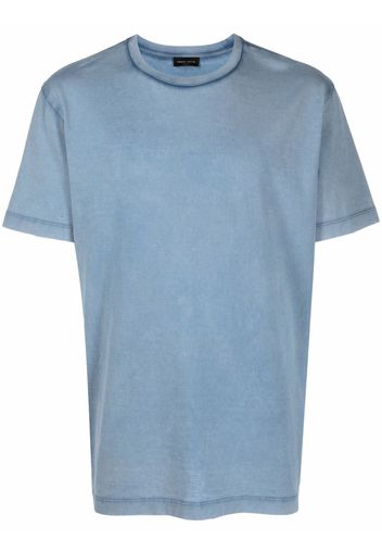 Roberto Collina washed cotton T-shirt - Blau