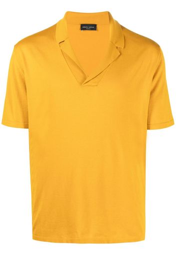 Roberto Collina Kurzärmeliges Poloshirt - Gelb