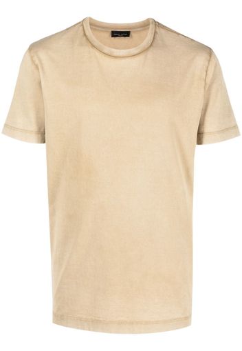 Roberto Collina T-Shirt mit Rundhalsausschnitt - Nude