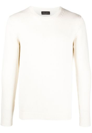 Roberto Collina long-sleeve merino-wool jumper - Weiß