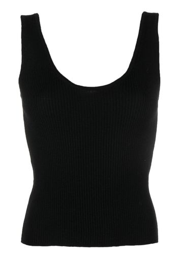 Roberto Collina scoop-neck knit top - Schwarz