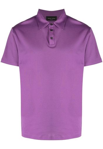 Roberto Collina short-sleeve cotton polo shirt - Violett