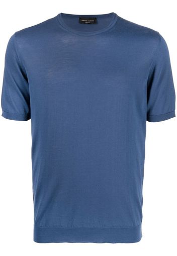 Roberto Collina short-sleeved cotton t-shirt - Blau